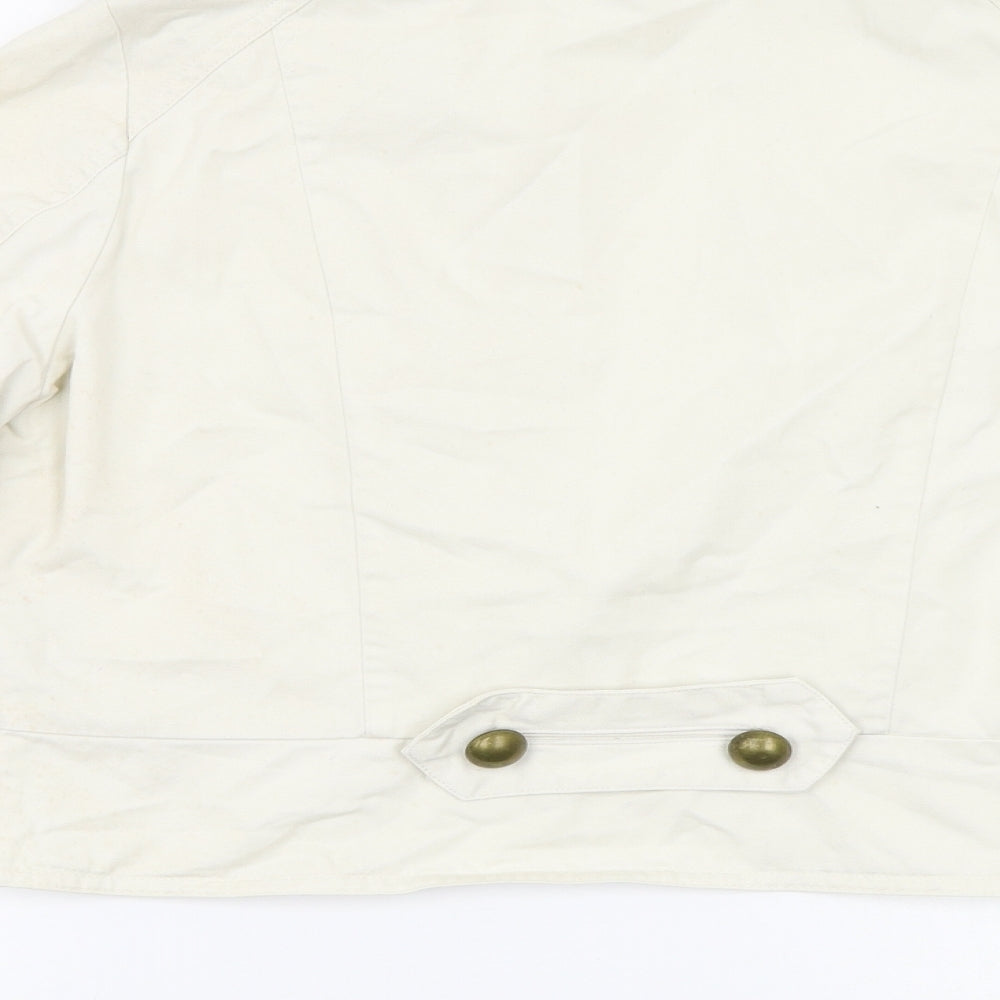 Primark Womens Beige   Military Jacket Jacket Size 14