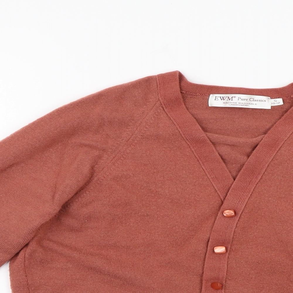 EWM Womens Brown   Cardigan Jumper Size 10