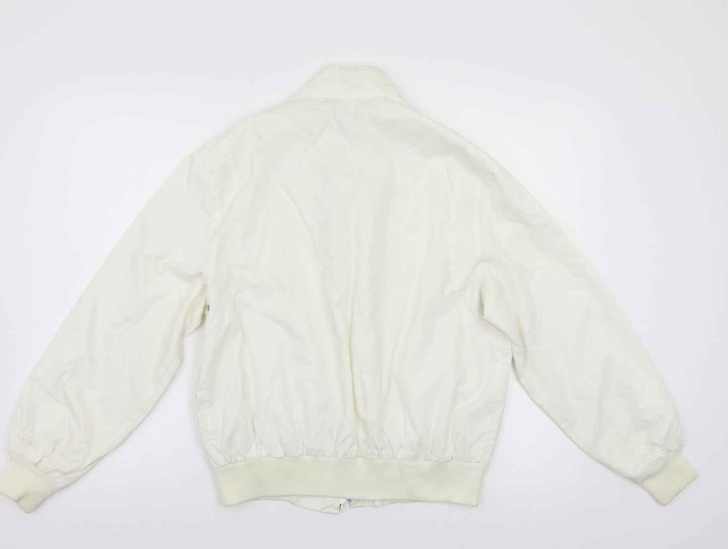 Preworn Womens Ivory   Bomber Jacket Jacket Size 16