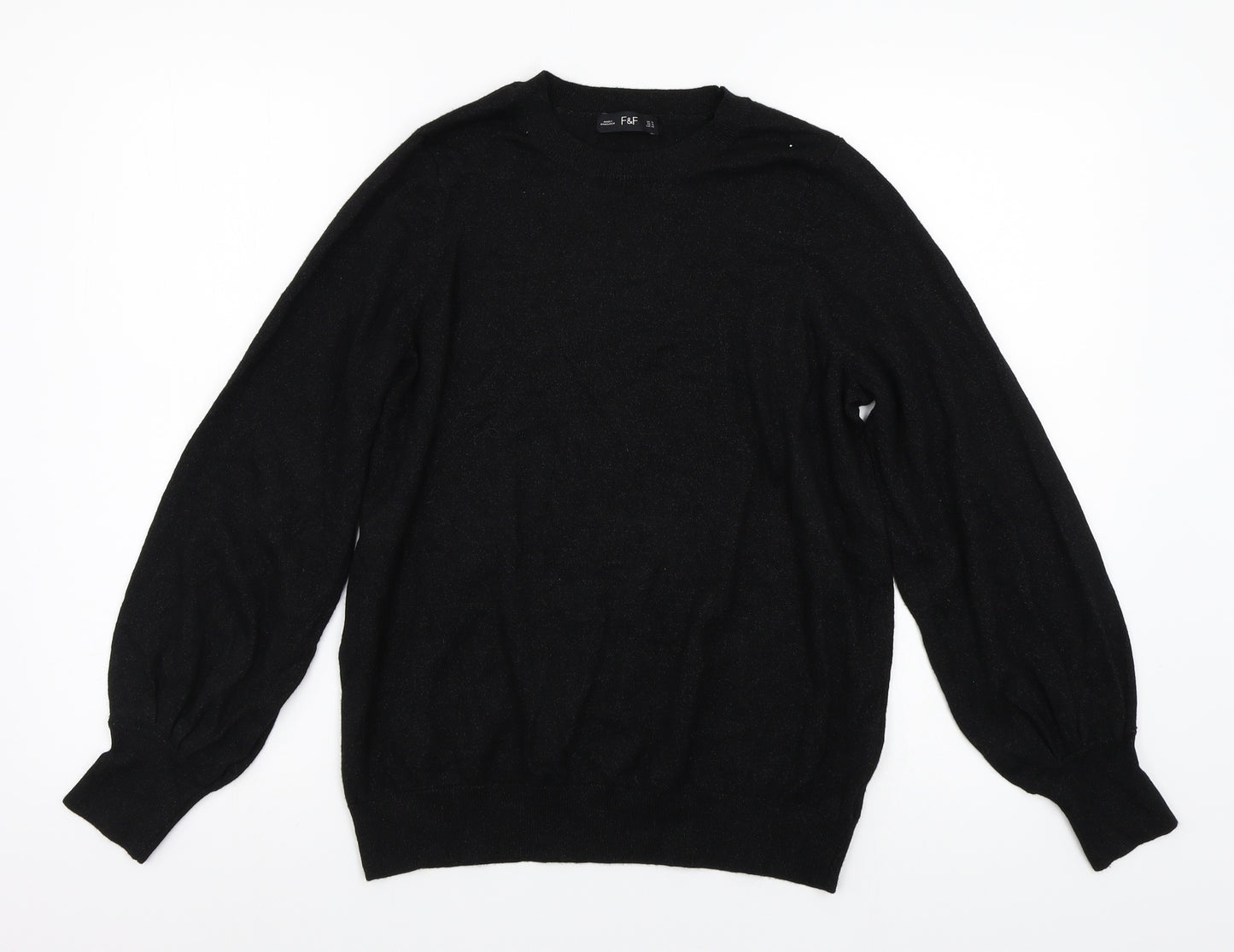 F&F Womens Black   Pullover Jumper Size 16