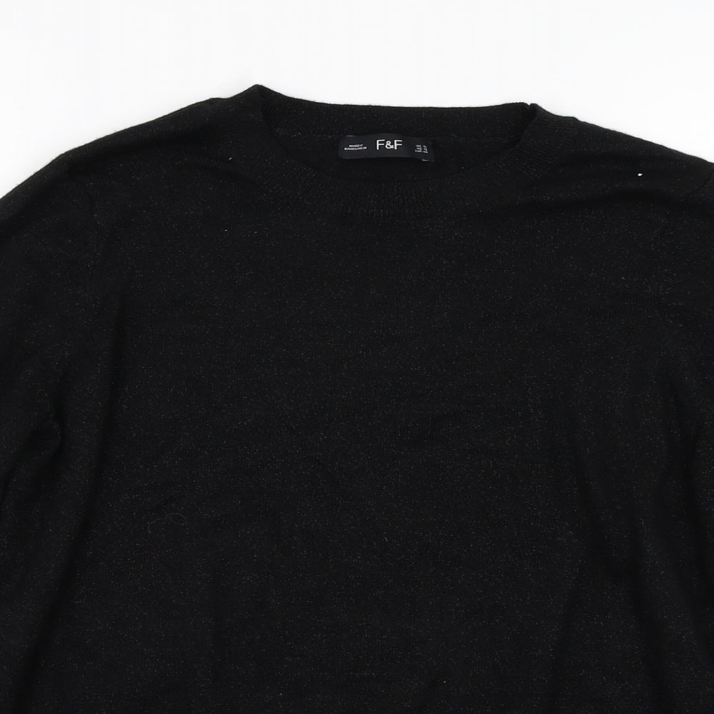 F&F Womens Black   Pullover Jumper Size 16