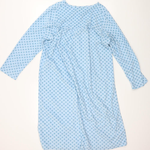 Inspiration Womens Blue Polka Dot   Dress Size 14