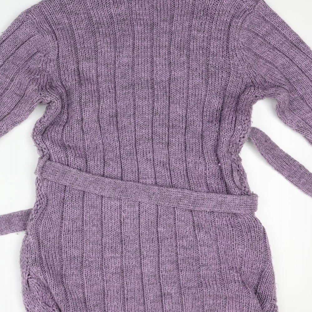 excellium Womens Purple  Knit Cardigan Jumper One Size