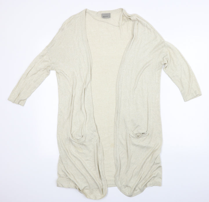 VERO MODA Womens Beige   Cardigan Jumper Size M