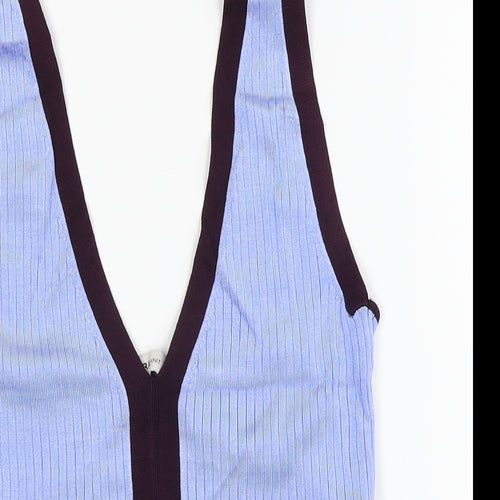 Zara Womens Blue   Basic Tank Size M