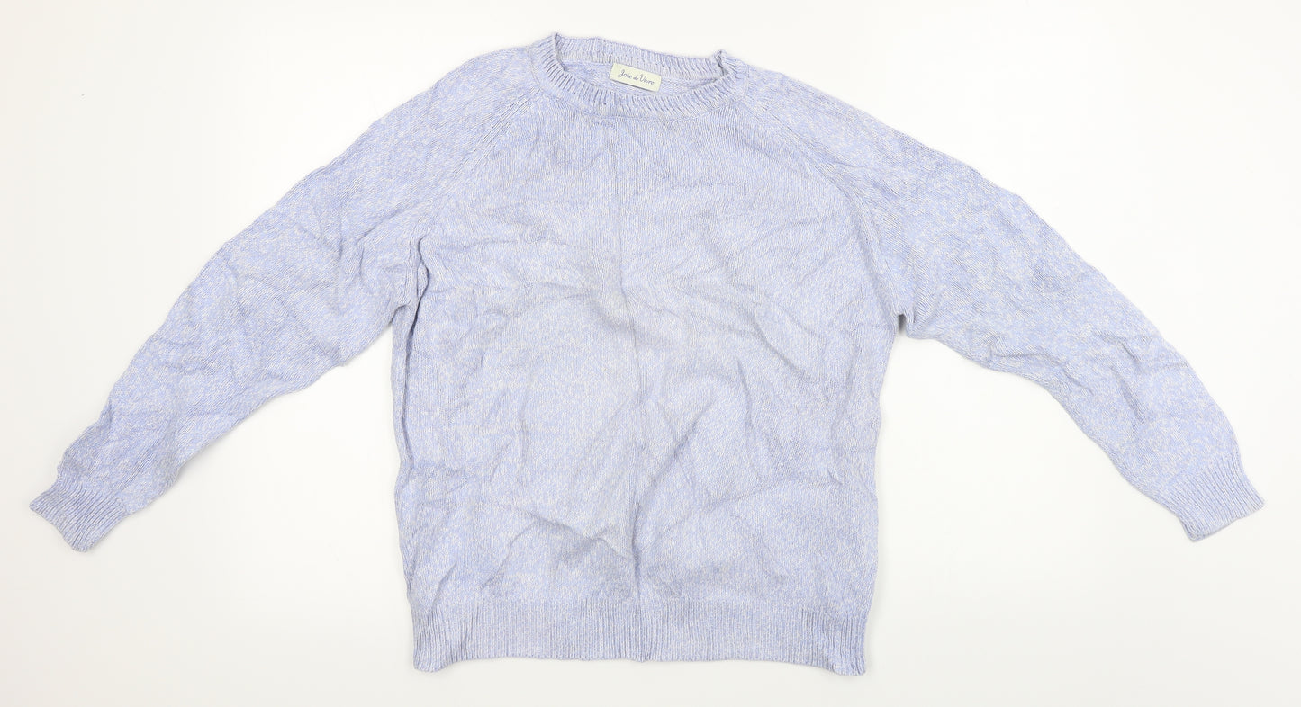 joie de vivre Mens Blue  Knit Pullover Jumper Size M