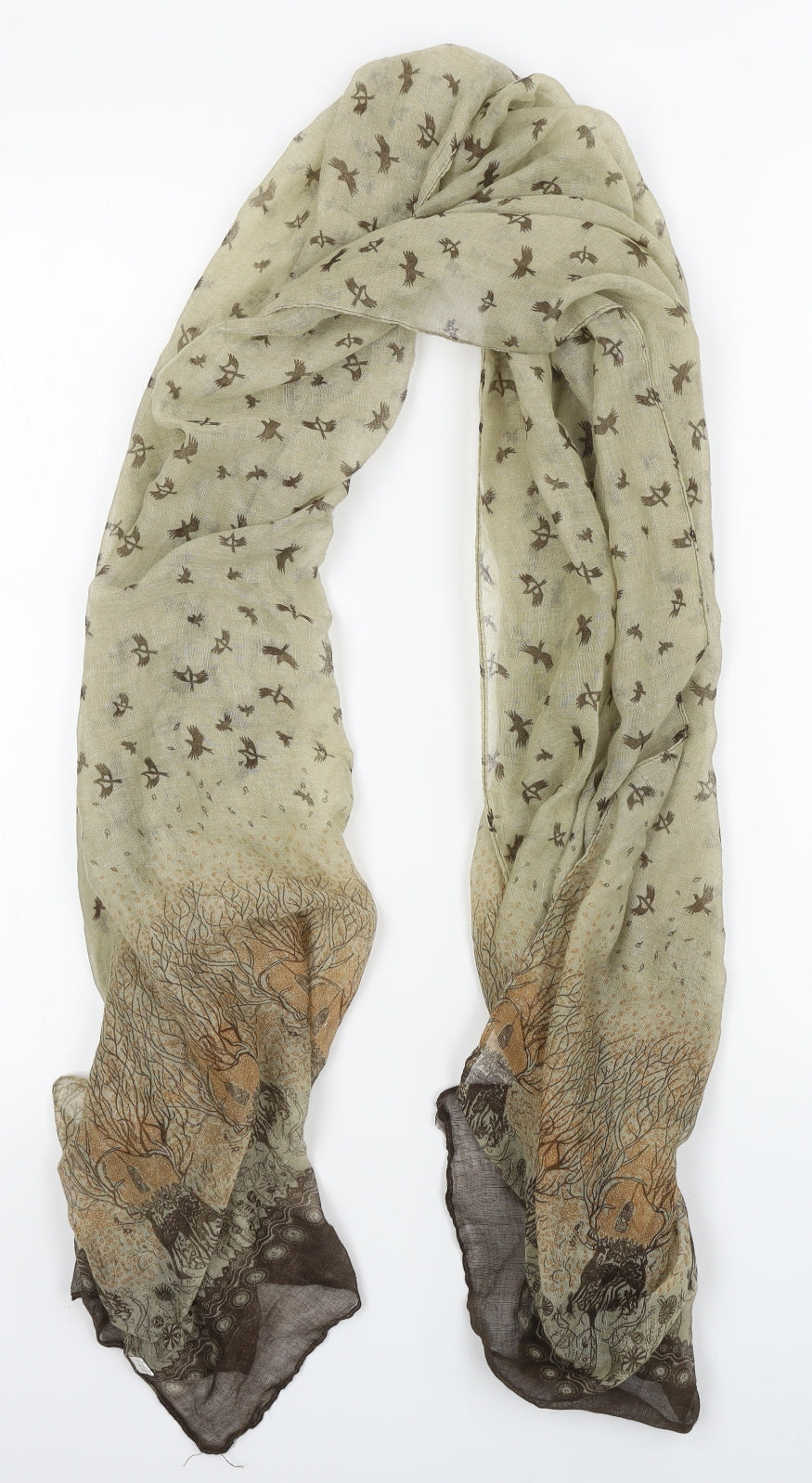 Preworn Womens Brown    Scarf