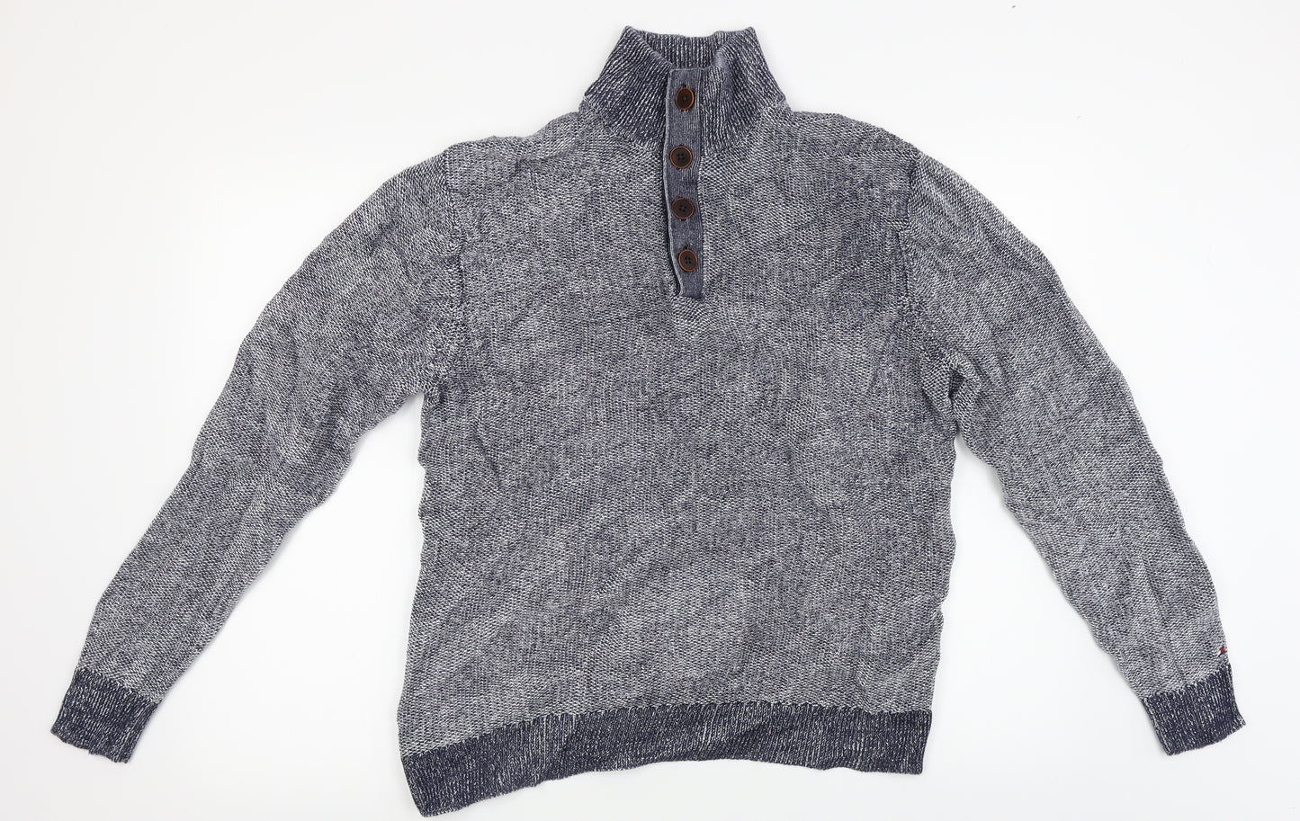 Tommy Hilfiger Mens Grey   Henley Jumper Size XL