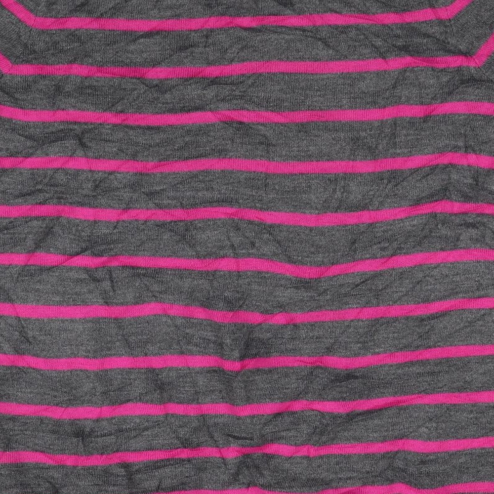 Gap Womens Grey Striped Knit Pullover Jumper Size S