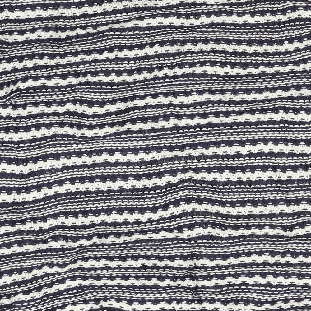 Fat Face Womens Grey Striped Knit Pullover Jumper Size S