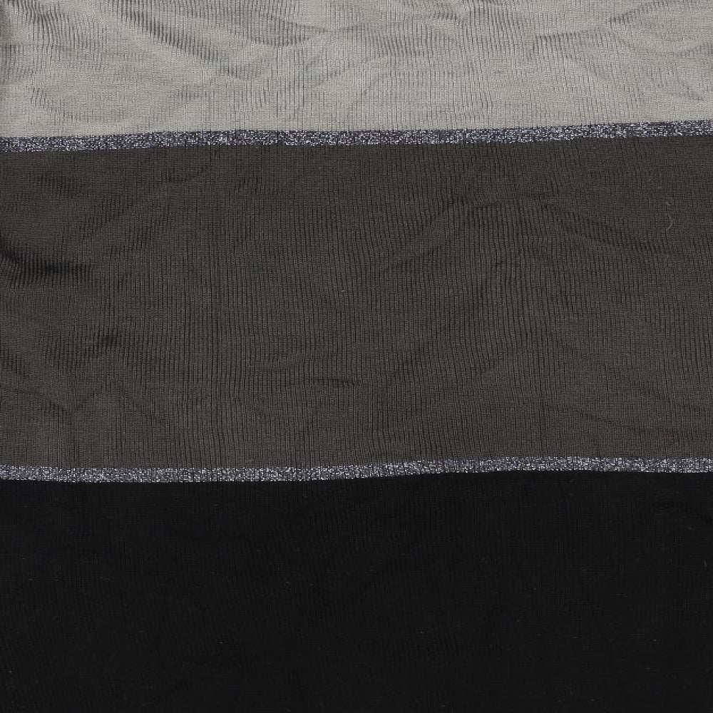 Carolyn Taylor Mens Grey Striped  Pullover Jumper Size L