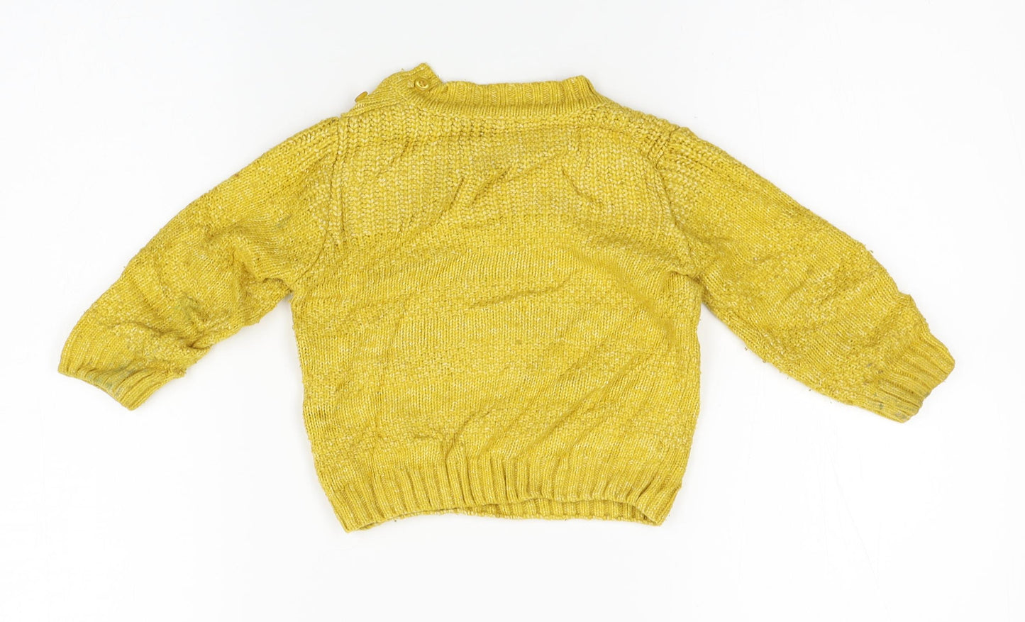 Matalan Baby Yellow  Knit Pullover Jumper Size 9-12 Months
