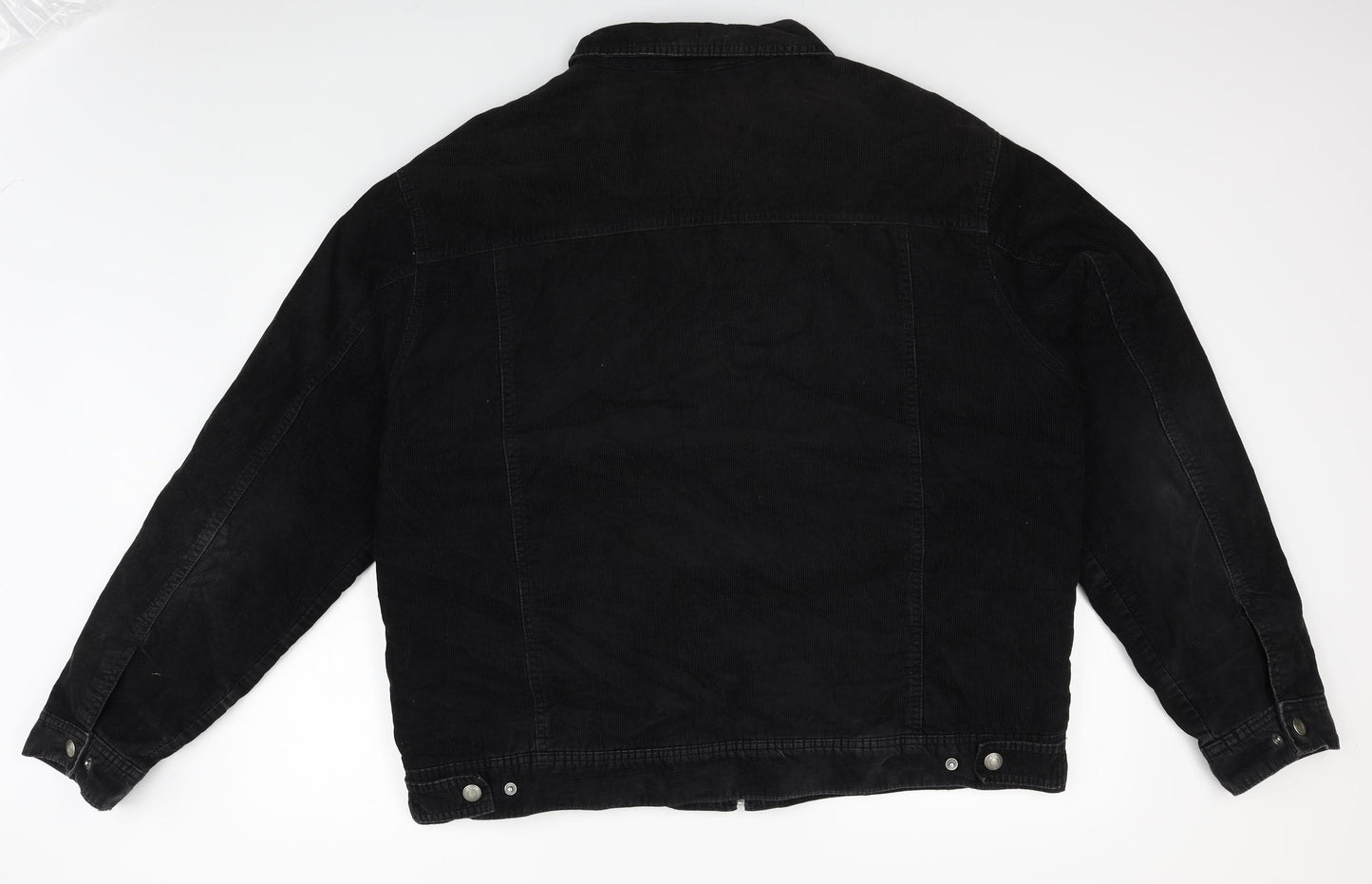 M&S Mens Black  Corduroy Jacket  Size XL