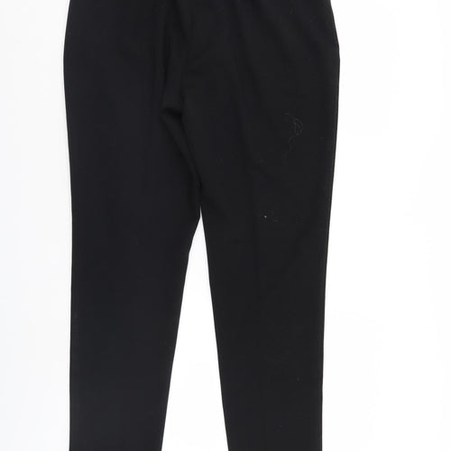 M&S Womens Black   Sweatpants Trousers Size 14 L29 in