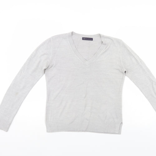 M&S Womens Grey   Pullover Jumper Size 10