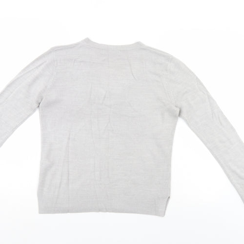 M&S Womens Grey   Pullover Jumper Size 10