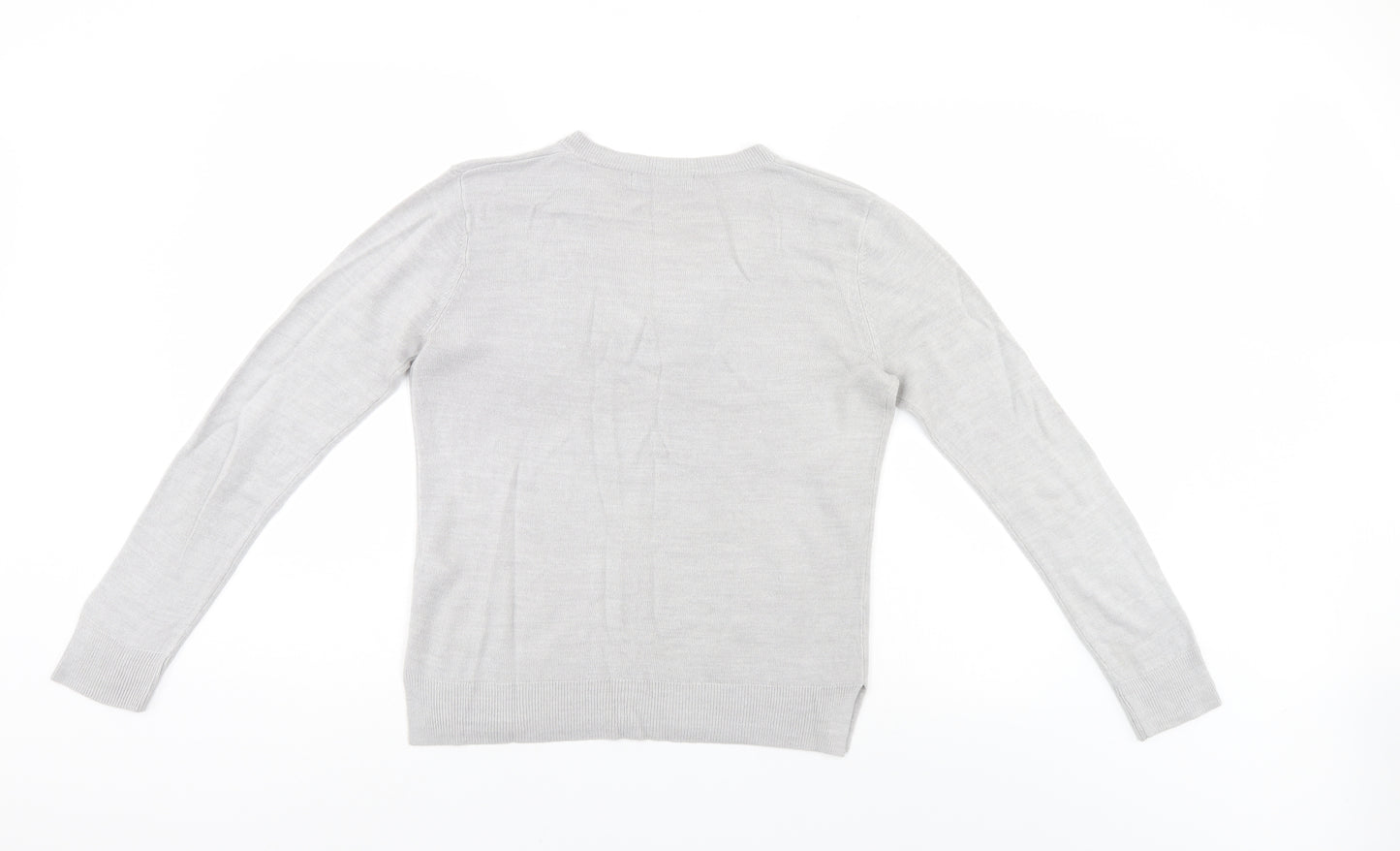 M&S Womens Grey   Pullover Jumper Size 10