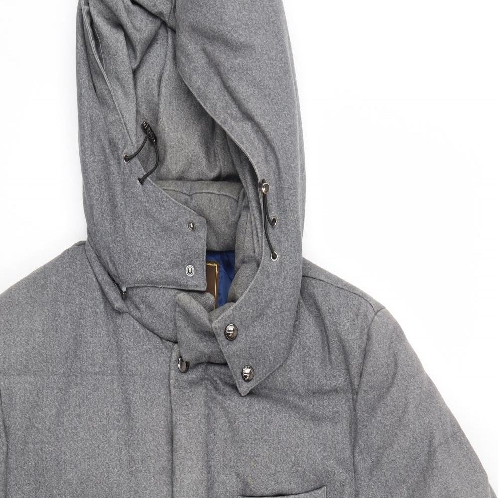 Big roster Mens Grey   Quilted Coat Size XL