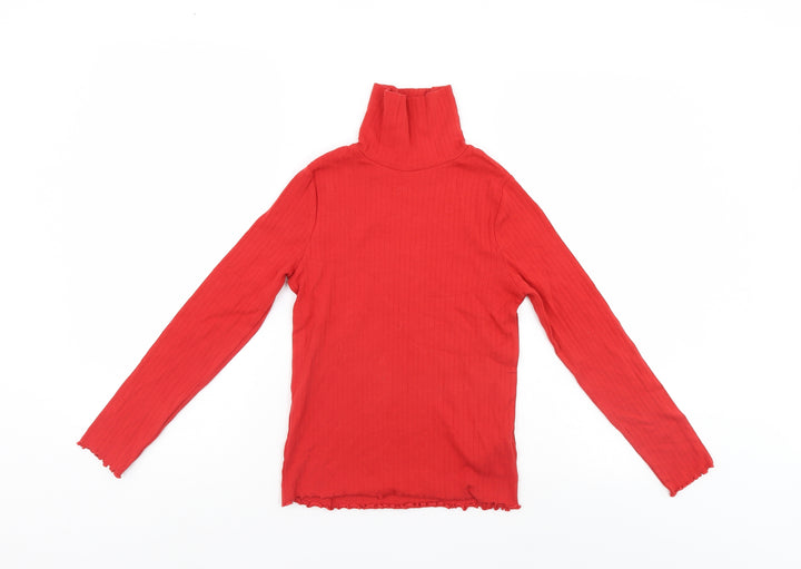 M&S Girls Red   Pullover Jumper Size 10-11 Years