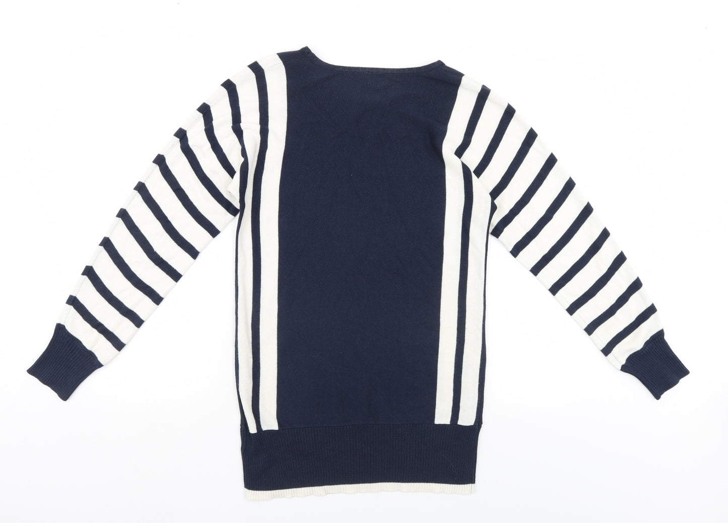 Preworn Womens Blue Striped  Pullover Jumper Size 10