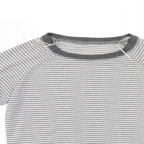 George Womens Grey Striped  Pullover Jumper Size 10