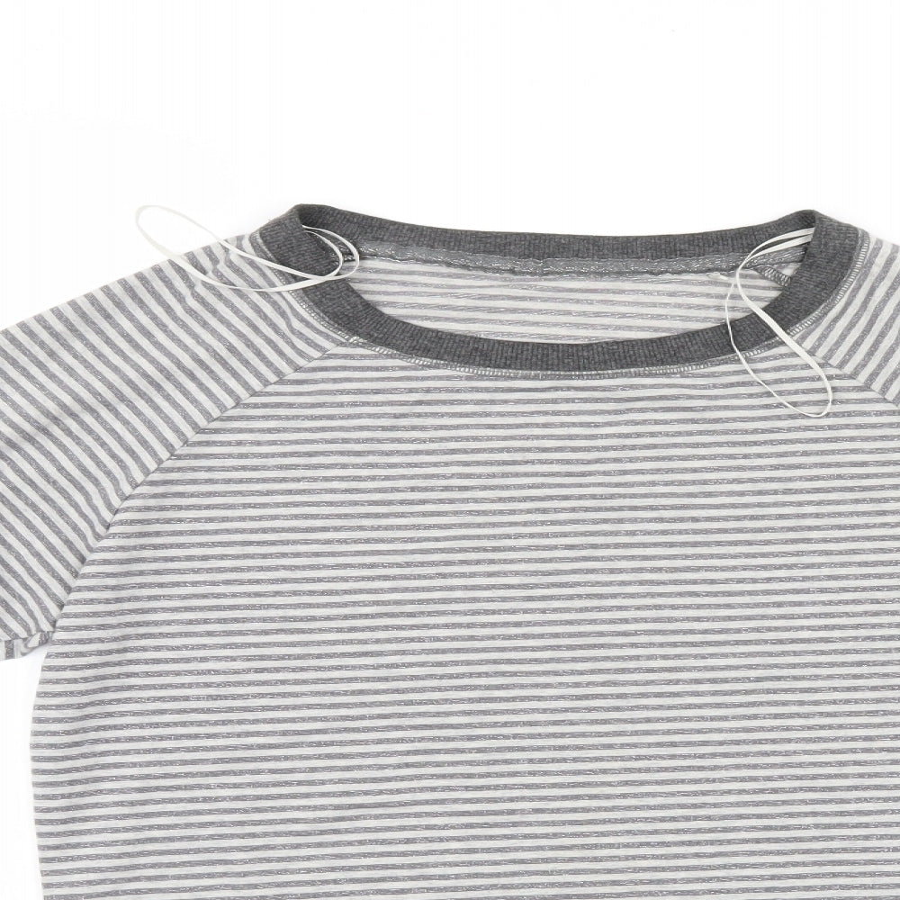 George Womens Grey Striped  Pullover Jumper Size 10