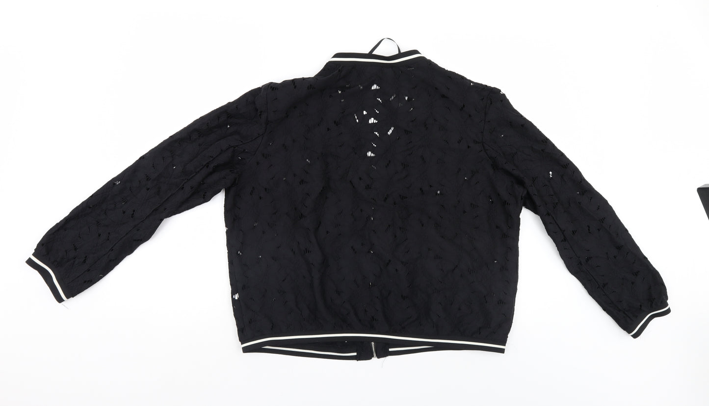 Atmosphere Womens Black Floral  Jacket  Size 20