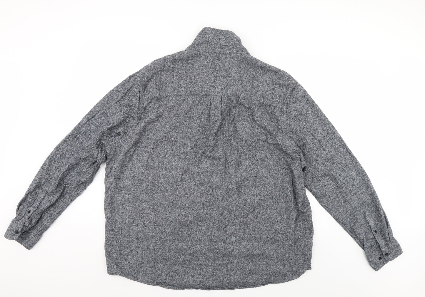 Easy Mens Grey    Button-Up Size 3XL