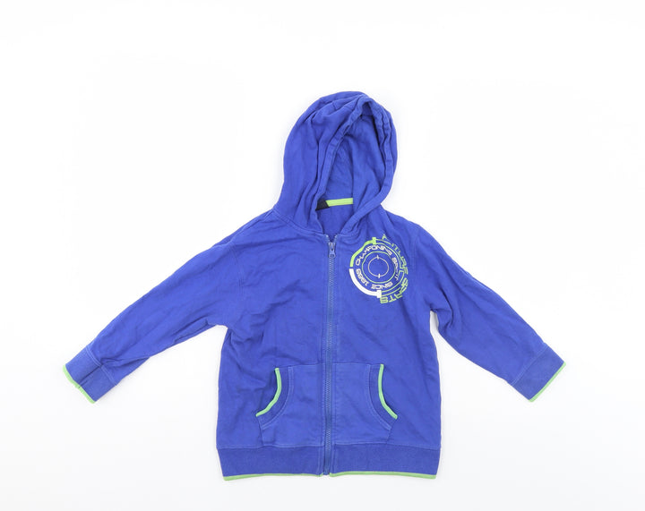 Store 21 Boys Blue Full Zip Hoodie Size 6 Years
