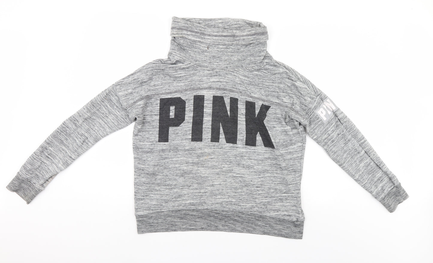 PINK Womens Grey   Pullover Jumper Size M
