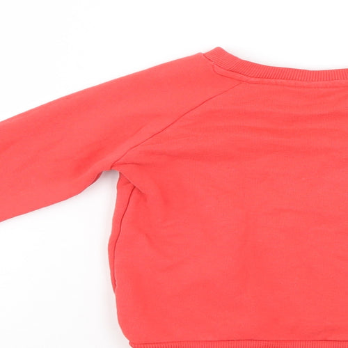 TU Girls Red   Pullover Sweatshirt Size 3-4 Years