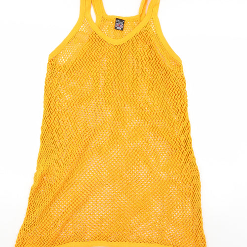 Crystal Mens Gold    T-Shirt Size Big 5X  - String vest