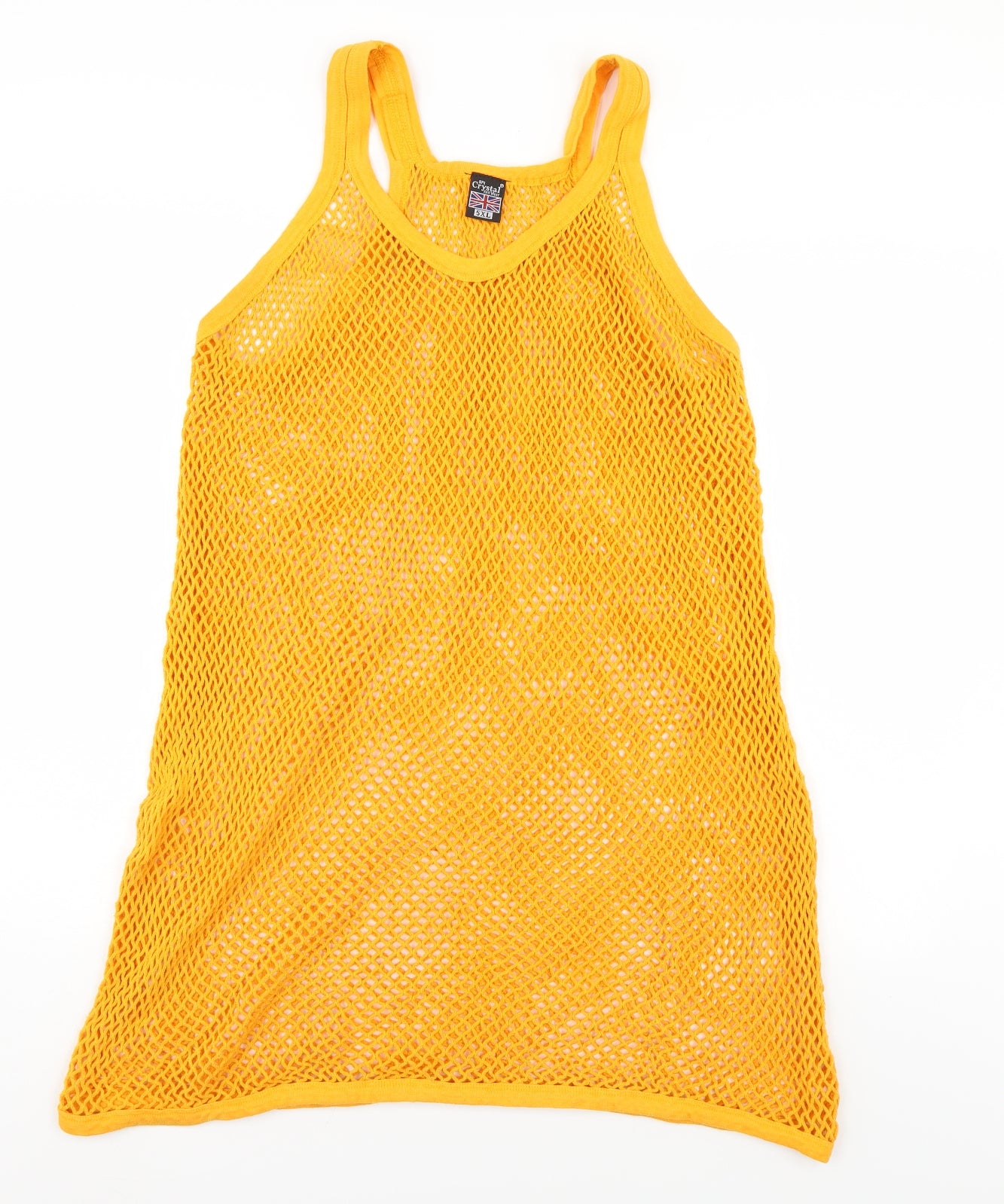 Crystal Mens Gold    T-Shirt Size Big 5X  - String vest