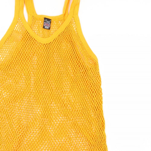 Crystal Mens Gold    T-Shirt Size Big 5X  - String vest