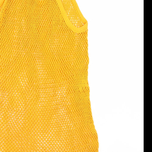 Crystal Mens Gold    T-Shirt Size Big 5X  - String vest