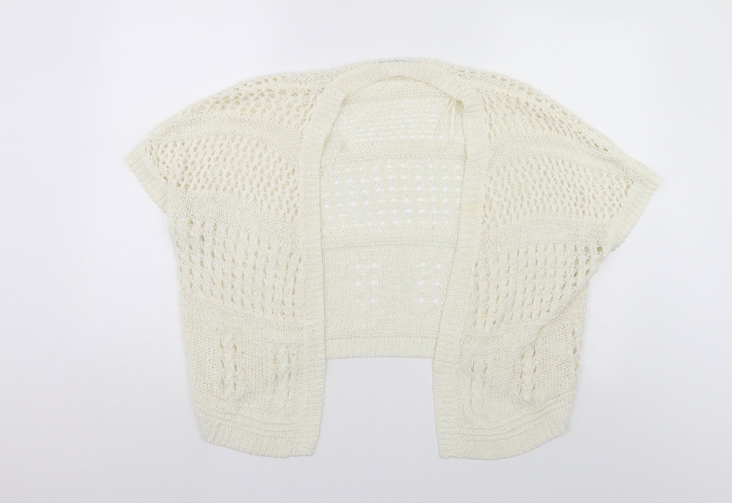 TU Womens White   Shrug Jumper Size 8