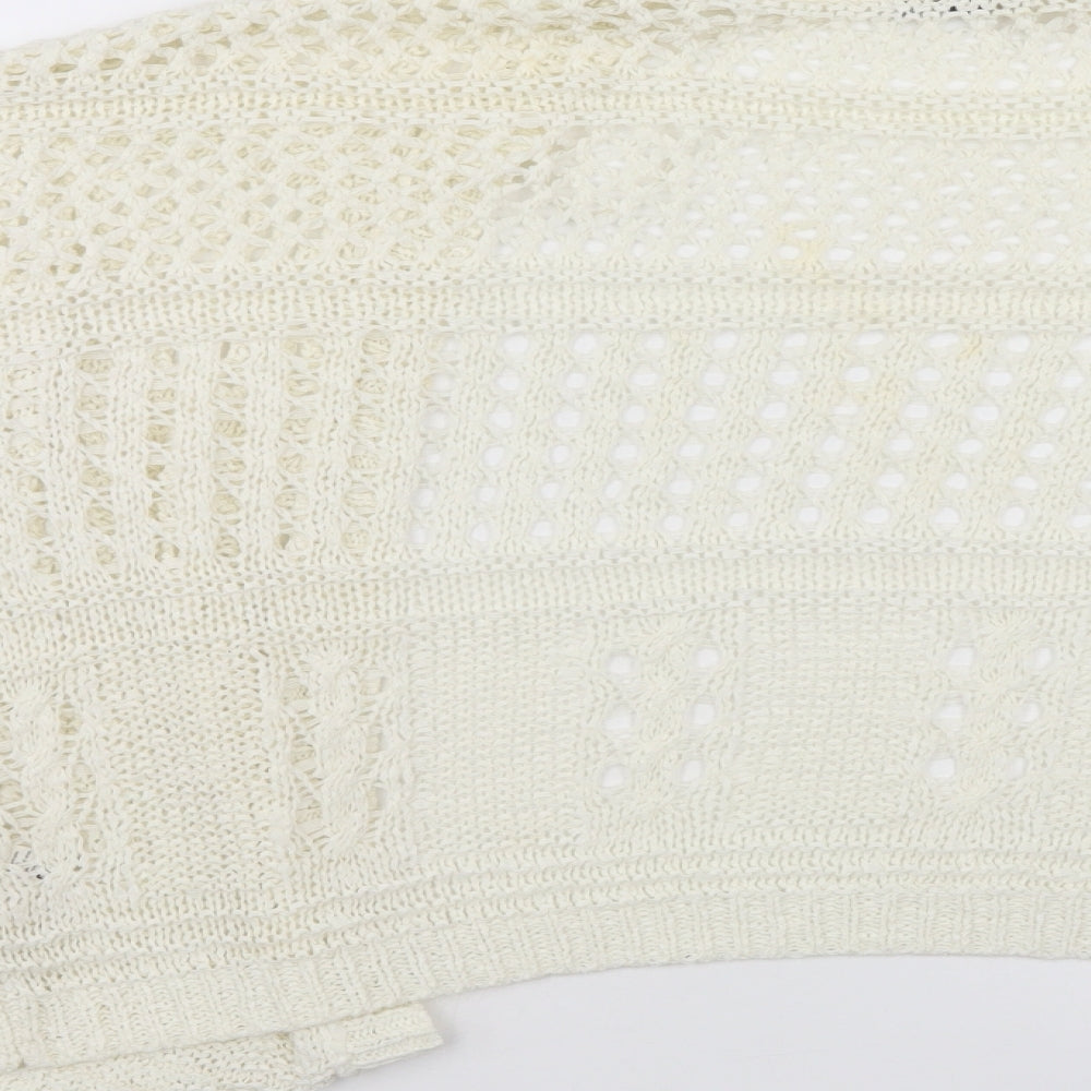 TU Womens White   Shrug Jumper Size 8