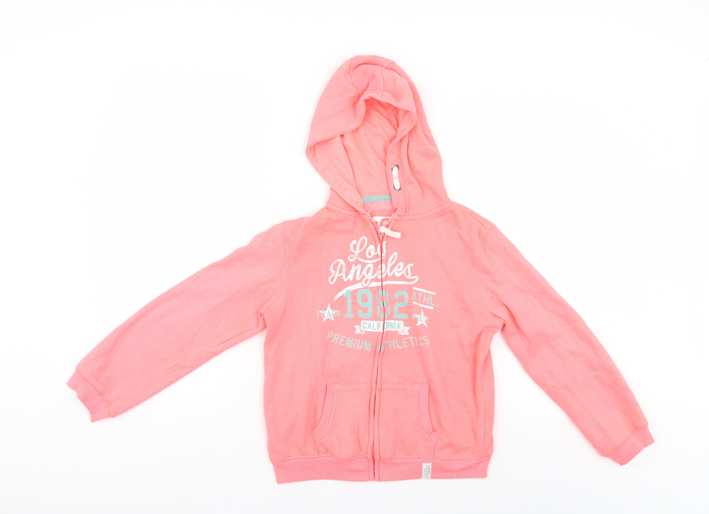 YD Girls Pink   Full Zip Hoodie Size 10-11 Years