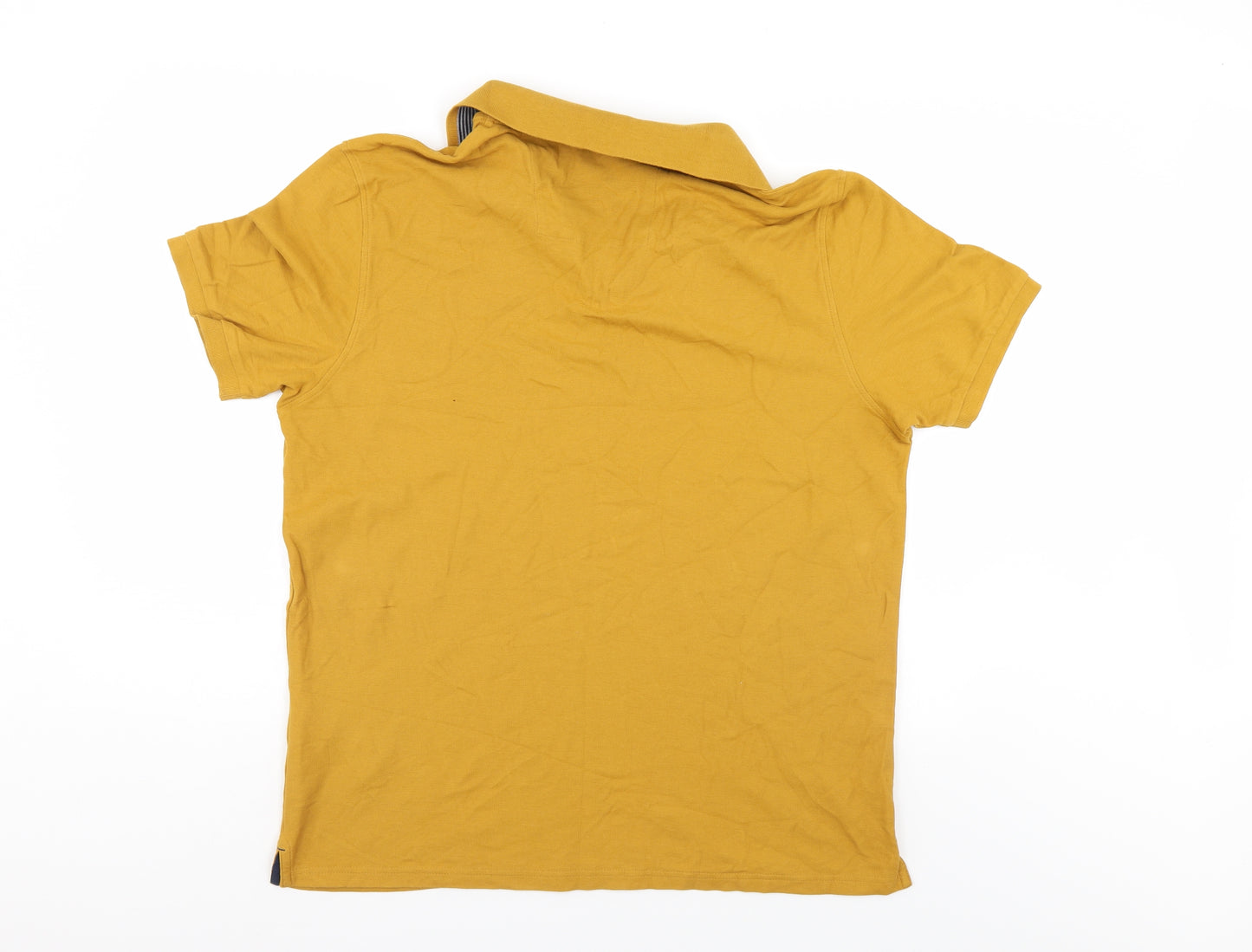 M&S Mens Gold    Polo Size XL