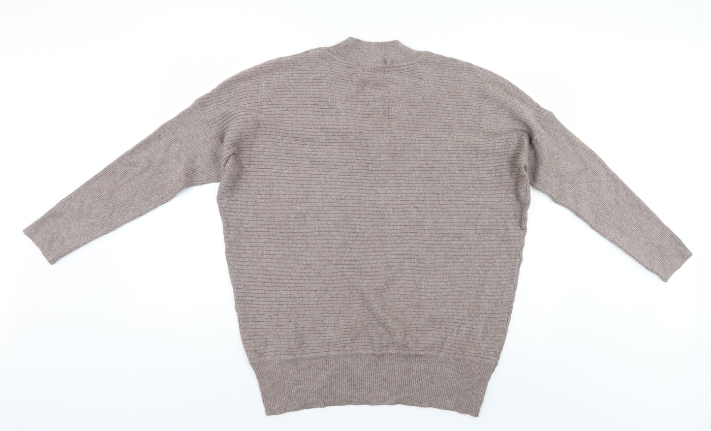 F&F Womens Brown Striped  Pullover Jumper Size 14