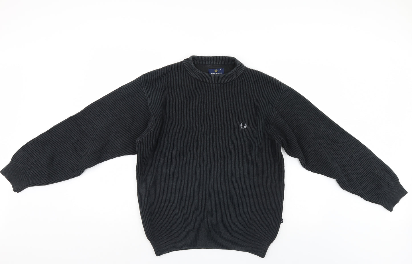 Fred Perry Mens Black   Pullover Jumper Size M