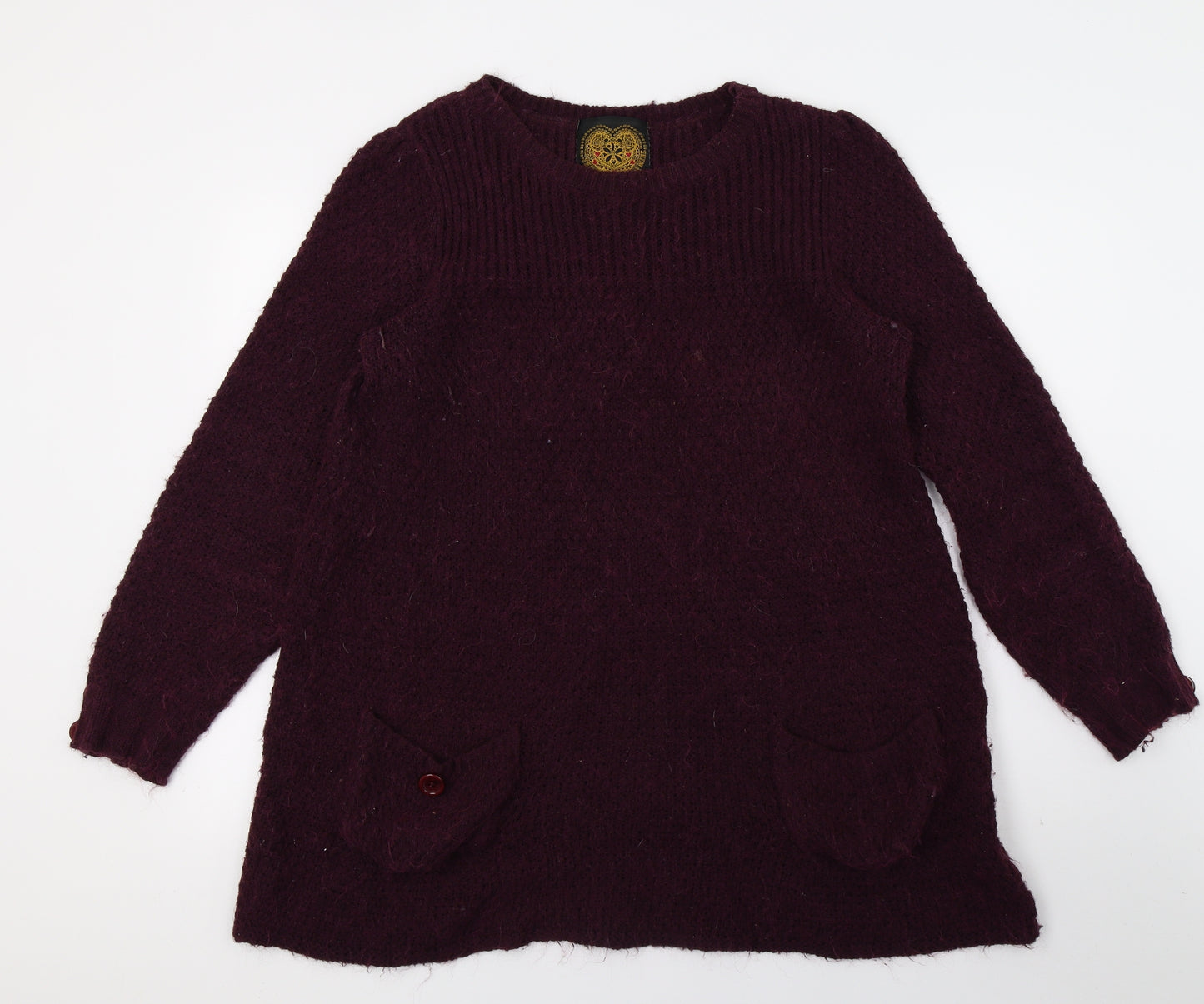 NEXT Womens Purple  Knit Pullover Jumper Size 12