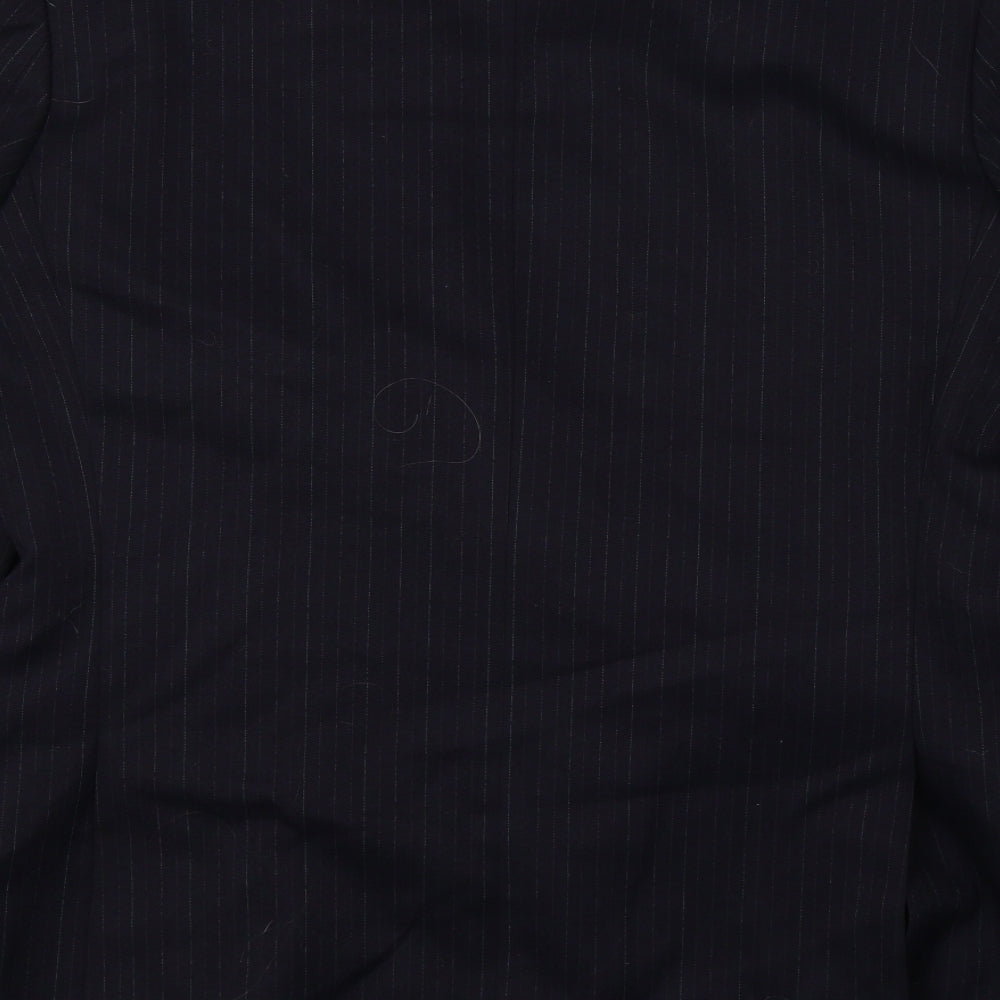 St Michael Mens Blue Striped  Jacket Suit Jacket Size L