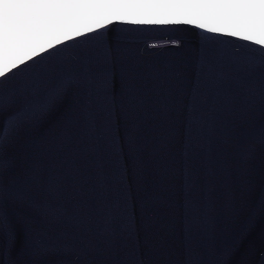 Marks and Spencer Womens Blue  Knit Cardigan Jumper Size L