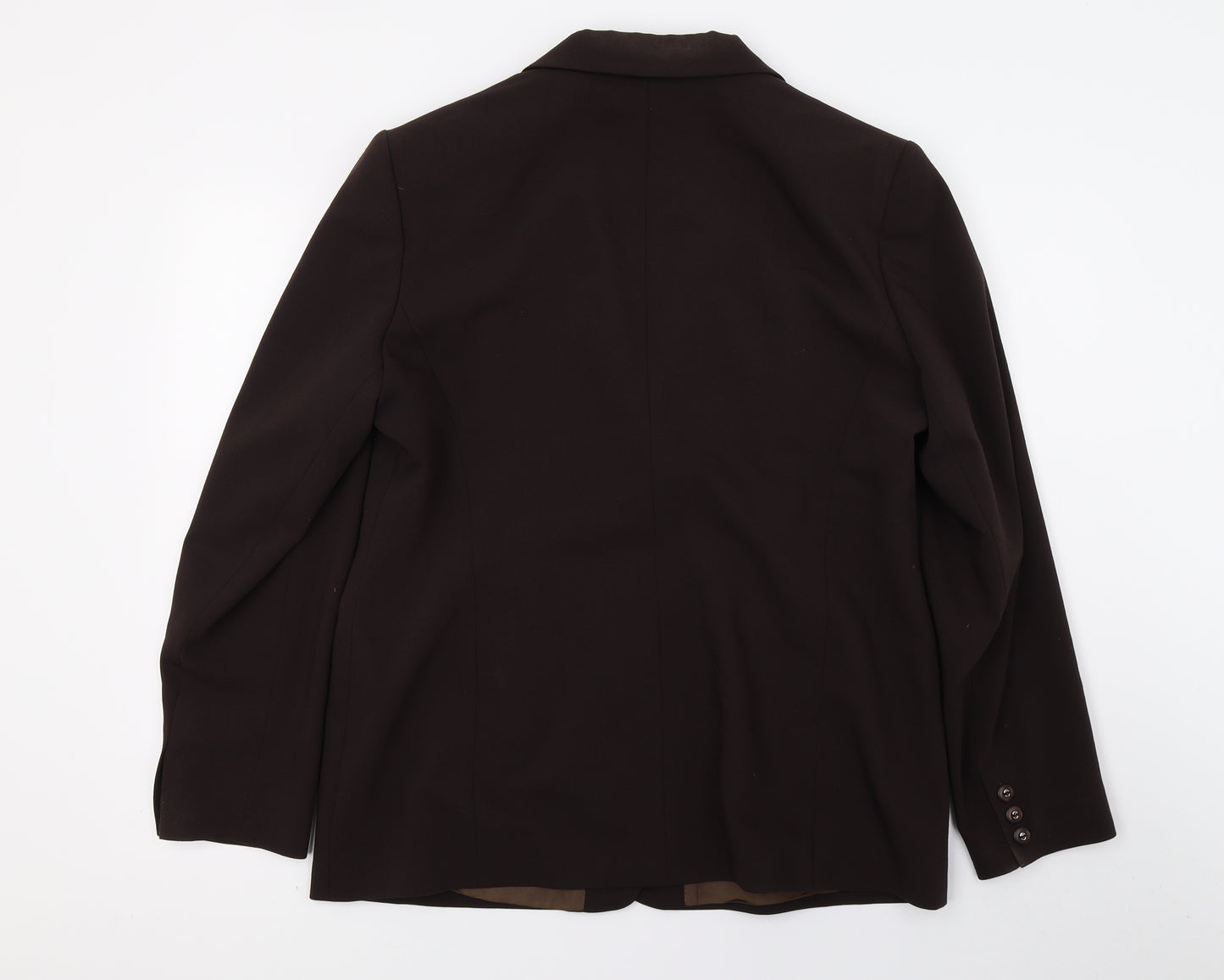 Water Colour Womens Brown   Jacket Suit Jacket Size 16