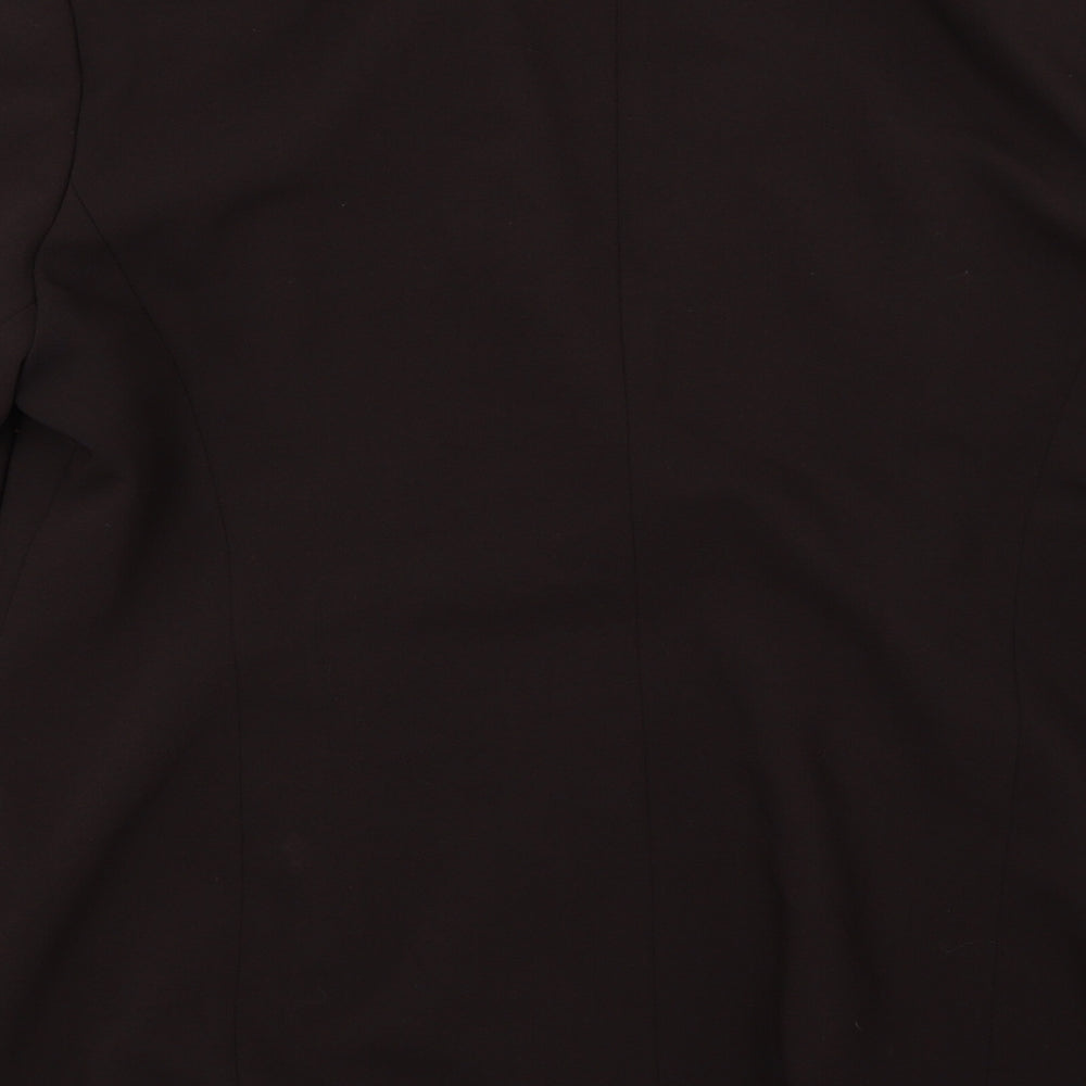 Water Colour Womens Brown   Jacket Suit Jacket Size 16