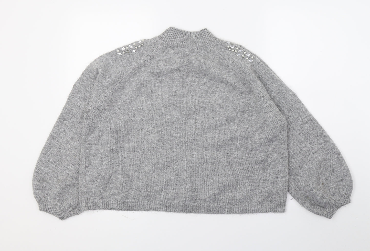 George Womens Grey  Knit Pullover Jumper Size 14