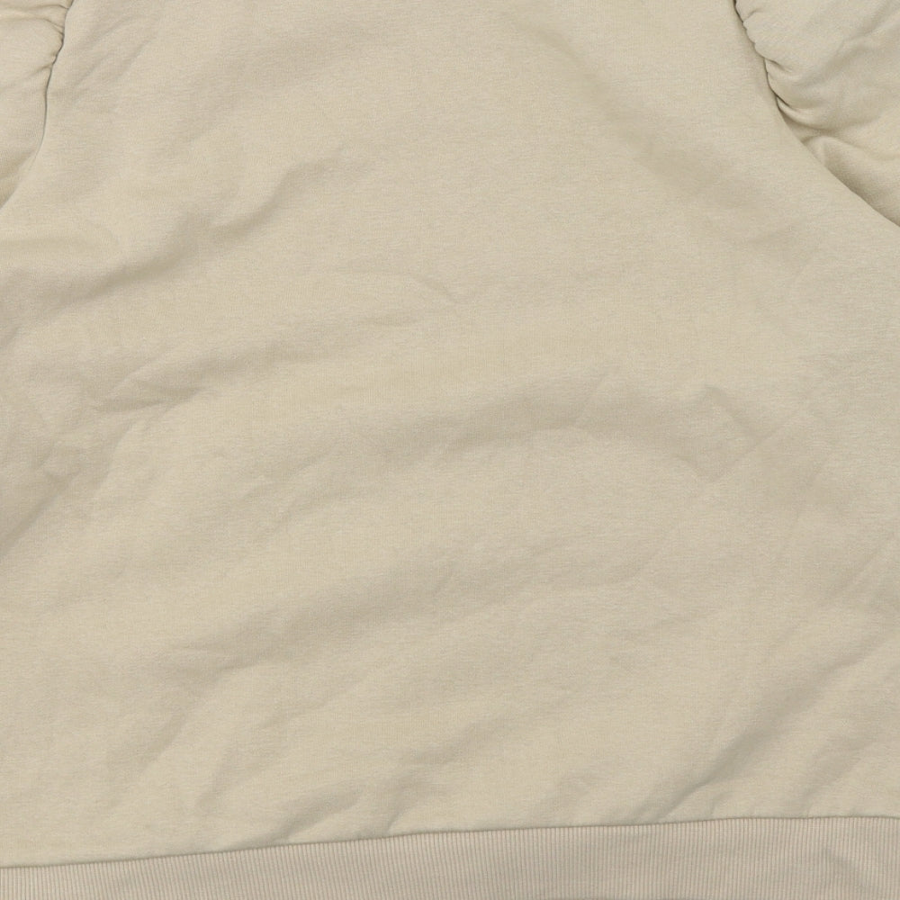 George Womens Beige  Jersey Pullover Sweatshirt Size S