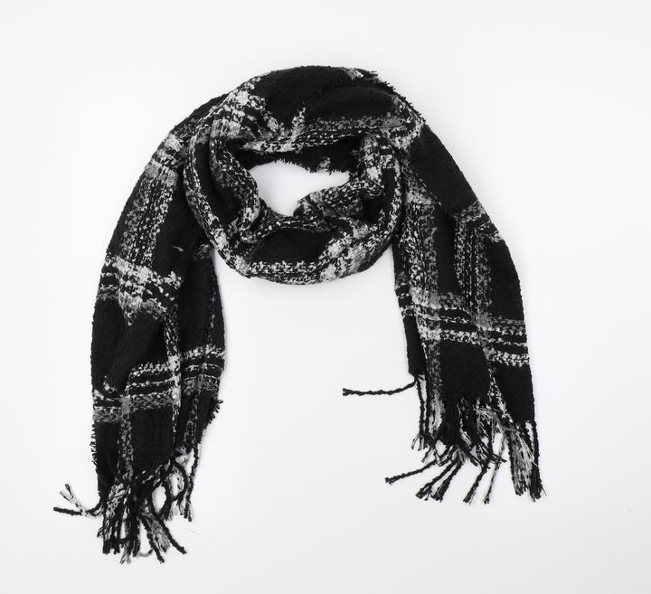 Atmosphere Womens Black Striped Knit Scarf
