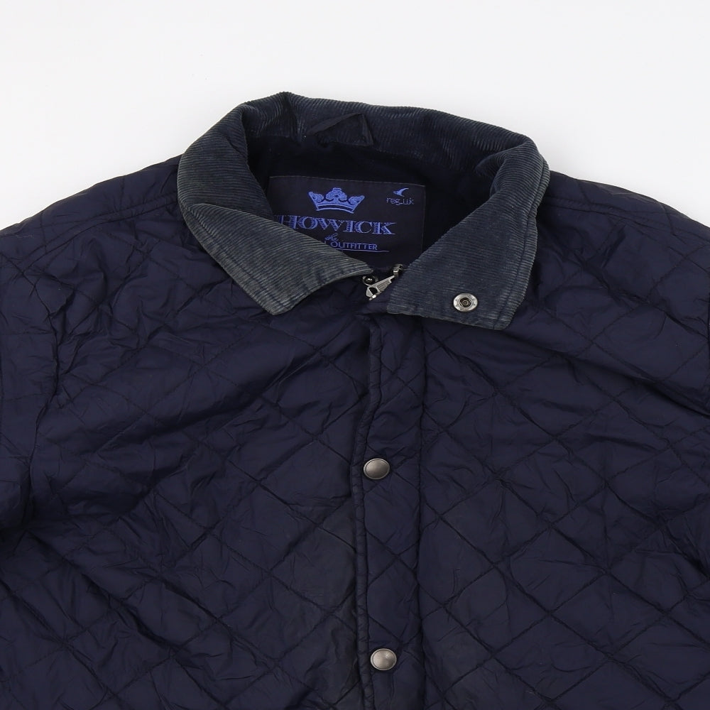Howick Mens Blue   Quilted Jacket Size M
